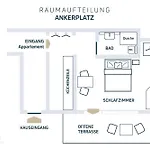 Charmantes Am Hafen Mit Gratis Bettwaesche-paket Und Terrasse Appartement